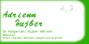 adrienn hujber business card